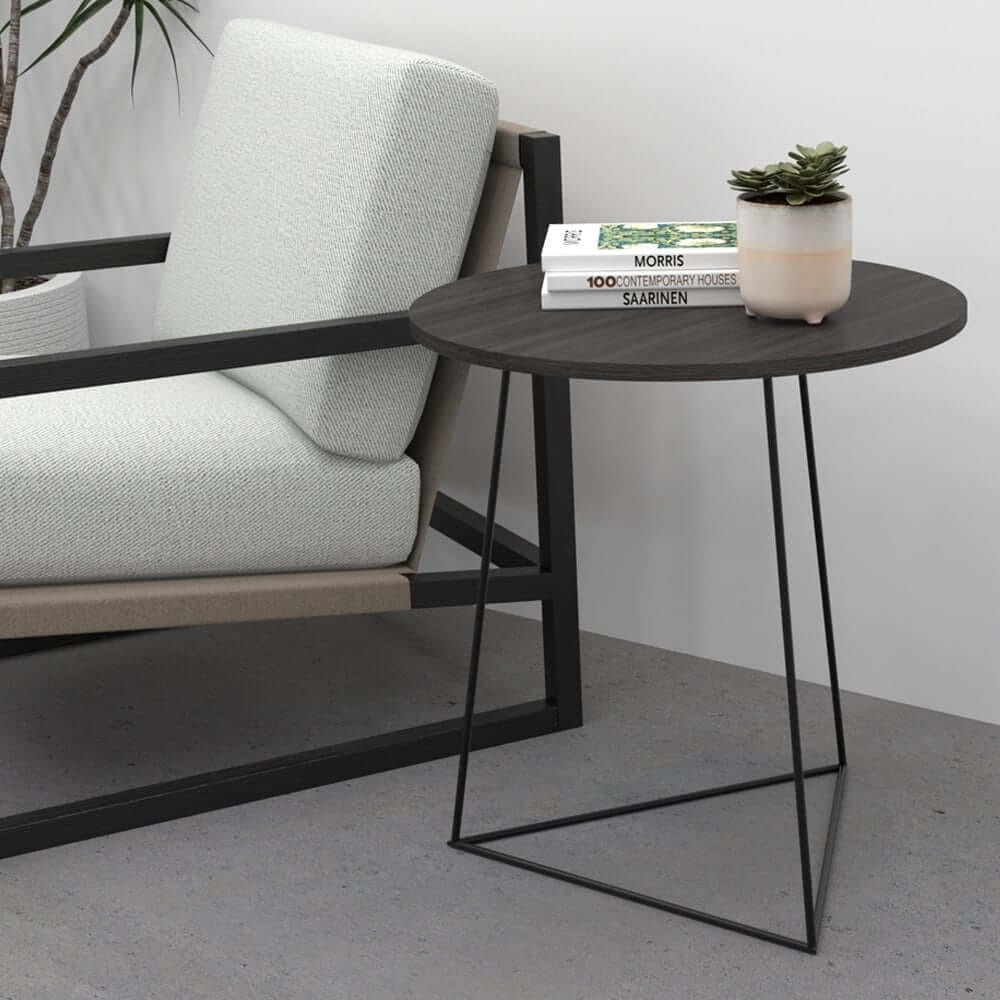 โต๊ะข้างไม้ปาติเกิ้ล สไตล์ลอฟท์ Monster Steel รุ่น TWN007 ขนาด 56*56*59 cm.